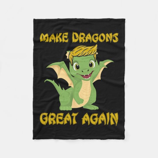 Ich glaube, Drachen machen Drachen wieder groß Don Fleecedecke (Vorderseite)