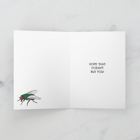 Ich glaube, du bist Fly Funny Insect Karte (Innenseite)
