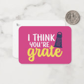 Ich glaube, du bist Grate Funny Pun Niedlicher Val Mitteilungskarte (Vorderseite/Rückseite Beispiel)