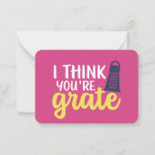 Ich glaube, du bist Grate Funny Pun Niedlicher Val Mitteilungskarte (Vorderseite)