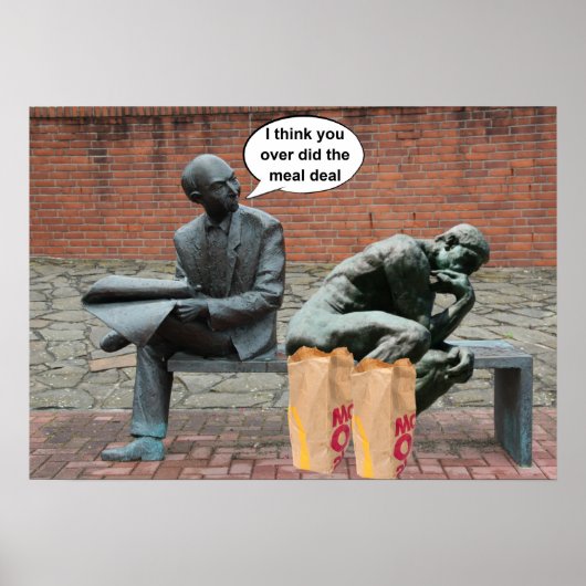 Ich glaube, du hast den Essensdeal überwunden. Poster (Vorne)