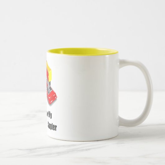 Ich glaube, du hast meinen Büroklammer Zweifarbige Tasse (Rechts)