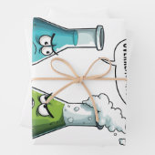 Ich glaube, du überreagierst die Funny Nerd Scienc Geschenkpapier Set (Beispiel)