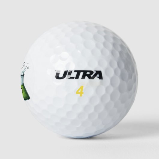 Ich glaube, du überreagierst die Funny Nerd Scienc Golfball (Logo)