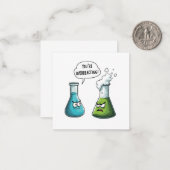 Ich glaube, du überreagierst die Funny Nerd Scienc Mitteilungskarte (Vorderseite/Rückseite Beispiel)