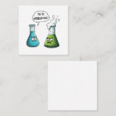 Ich glaube, du überreagierst die Funny Nerd Scienc Mitteilungskarte (Vorne/Hinten)