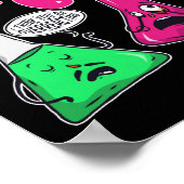 Ich glaube, du überreagierst Nerd Funny Teacher Poster (Ecke)