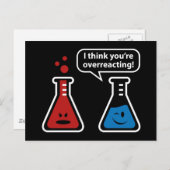 Ich glaube, du überreagierst! postkarte (Vorne/Hinten)
