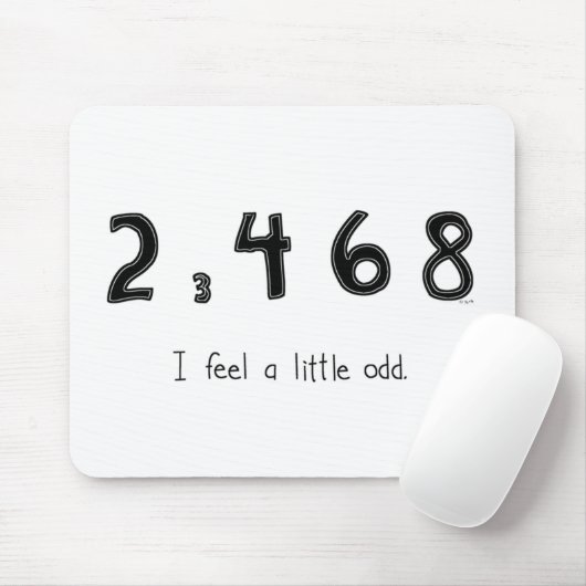 Ich glaube einer kleinen sonderbaren Mausunterlage Mousepad (Mit Mouse)