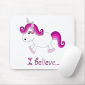 Ich glaube Einhorn - Rosa Mousepad (Mit Mouse)