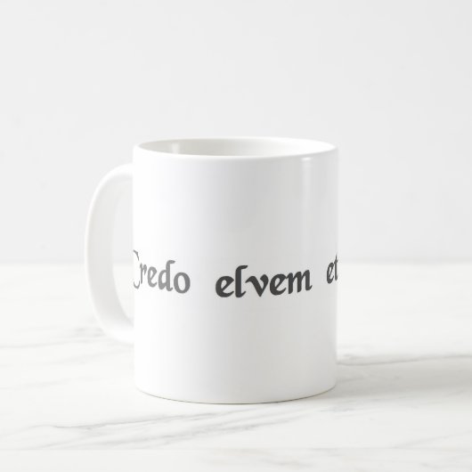 Ich glaube Elvis-Leben Kaffeetasse (Vorderseite Links)