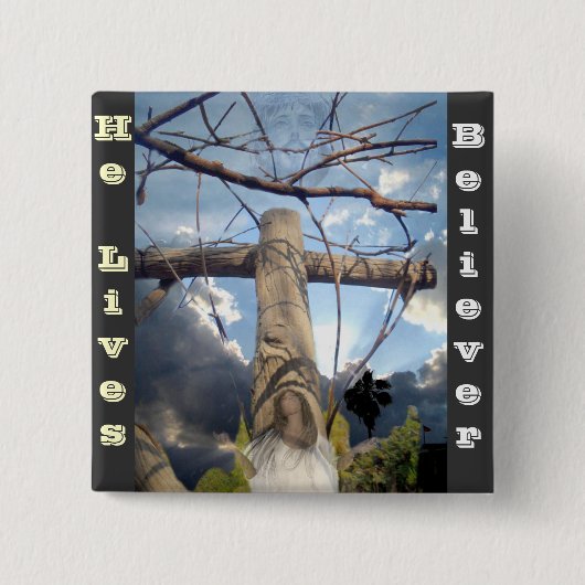 Ich glaube, er lebt_ button (Vorderseite)