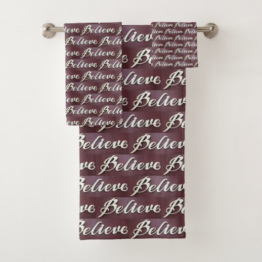 "Ich glaube" Grafikferien Badhandtuch Set (Insitu)