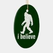 Ich glaube - Grün und Weiß Keramikornament (Rechts)