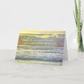 ICH GLAUBE Grußkarte Dankeskarte