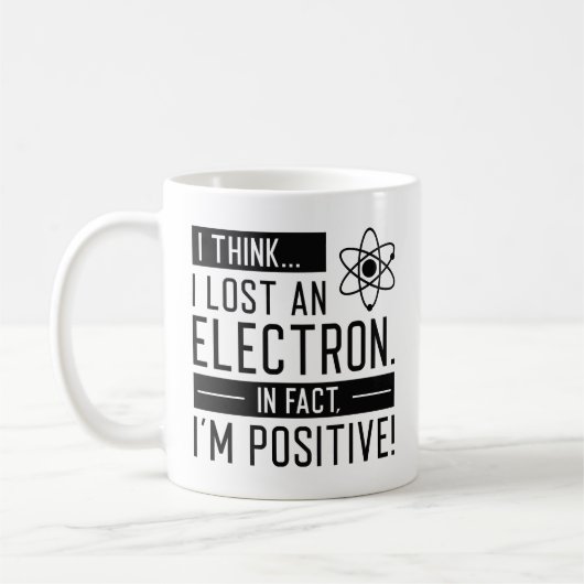 Ich glaube, ich habe ein Elektron verloren, in der Kaffeetasse (Links)