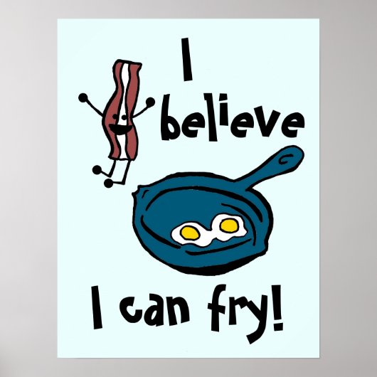 Ich glaube, ich kann Bacon Poster braten (Vorne)