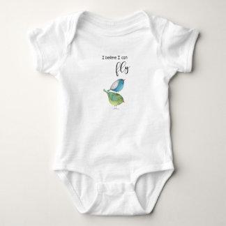 "Ich glaube, ich kann fliegen" - Zitat mit Bildern Baby Strampler