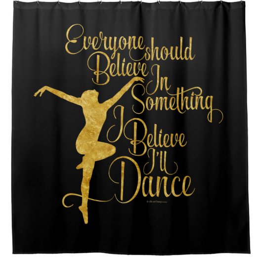 Ich glaube, ich werde Duschvorhang tanzen (Vorderseite)