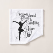 Ich glaube, ich werde tanzen badhandtuch set (Waschlappen)