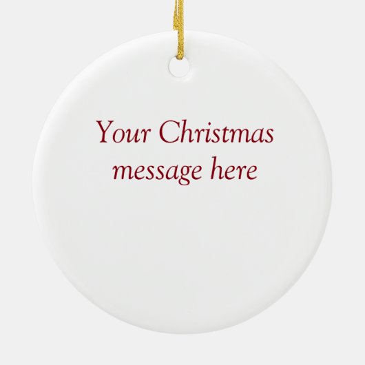 Ich glaube, ich werde tanzen keramik ornament (Hinten)