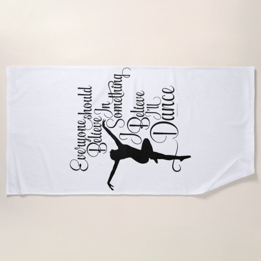 Ich glaube, ich werde tanzen strandtuch (Vorderseite)