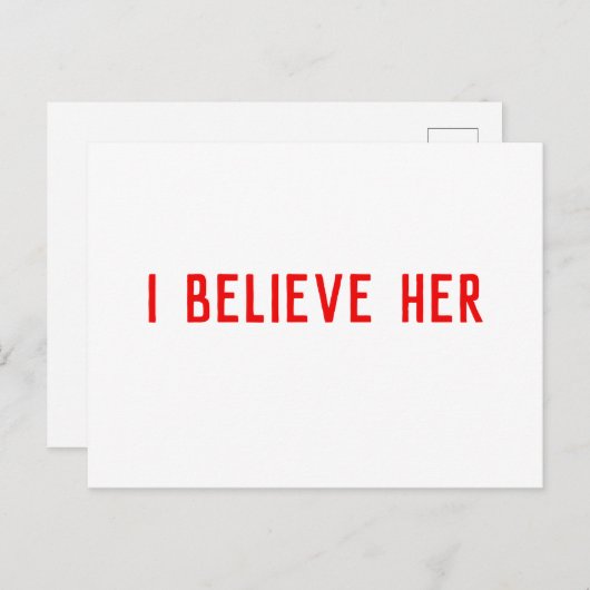 Ich glaube ihr postkarte (Vorne/Hinten)