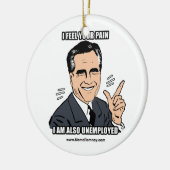 ICH GLAUBE IHREN SCHMERZ, die ich AUCH ARBEITSLOSE Keramikornament (Links)