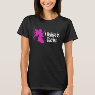 ICH GLAUBE IN FEE KÜNSTLERISCH PINK FAIRE T-Shirt