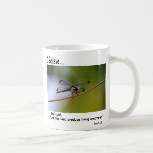 Ich glaube Kaffee-Tasse mit Libelle Kaffeetasse