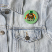 Ich glaube! Leprechaun Bigfoot Button (Beispiel)