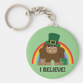 Ich glaube! Leprechaun Bigfoot Schlüsselanhänger