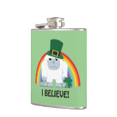 Ich glaube! Leprechaun yeti Flachmann (Links)