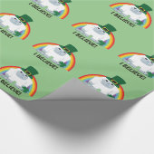 Ich glaube! Leprechaun Yeti Geschenkpapier (Ecke)