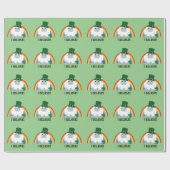 Ich glaube! Leprechaun Yeti Geschenkpapier (Flach)