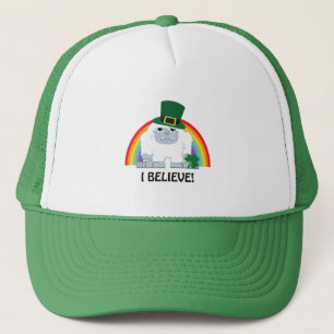 Ich glaube! Leprechaun Yeti Truckerkappe