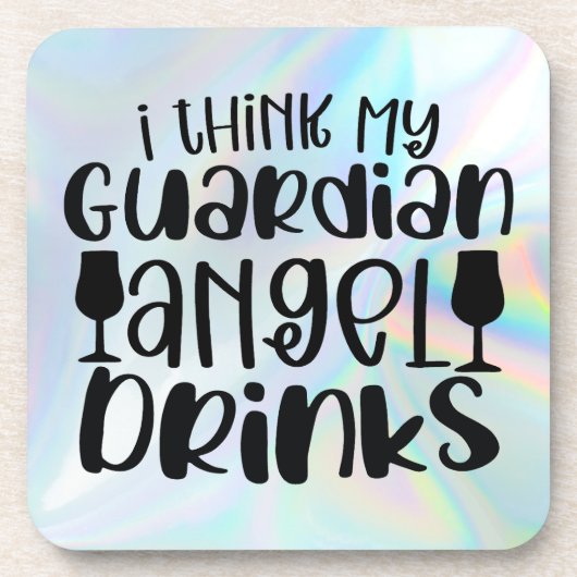 Ich glaube, mein Wächter Angel trinkt Getränkeuntersetzer (Vorderseite)