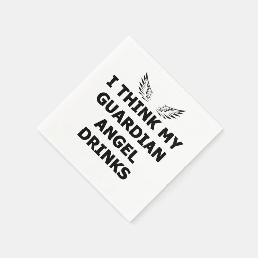 Ich glaube, mein Wächter Angel trinkt Serviette (Ecke)