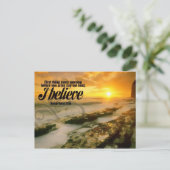 Ich glaube, Motivierend Postkarte (Stehend Vorderseite)