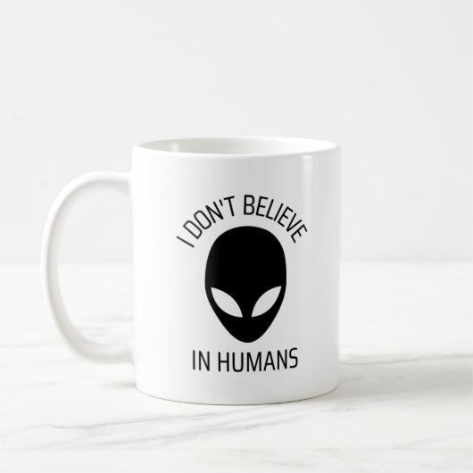 Ich glaube nicht an den Menschen Kaffeetasse (Links)