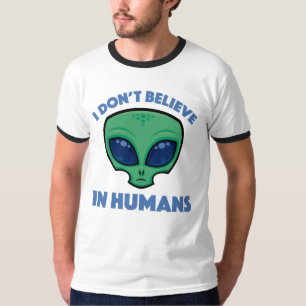Ich glaube nicht an die Alien des menschlichen Car T-Shirt
