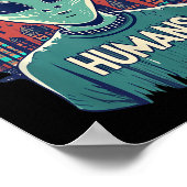 Ich glaube nicht an die Menschen, an die lustige A Poster (Ecke)