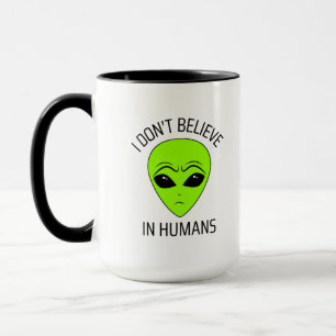 Ich glaube nicht an die Tasse des Humans