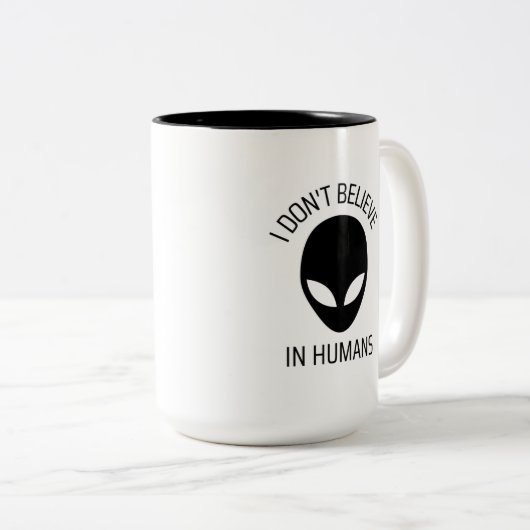 Ich glaube nicht an die Tasse des Humans (VorderseiteRechts)