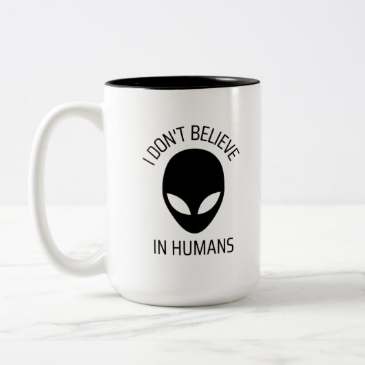 Ich glaube nicht an die Tasse des Humans (Links)