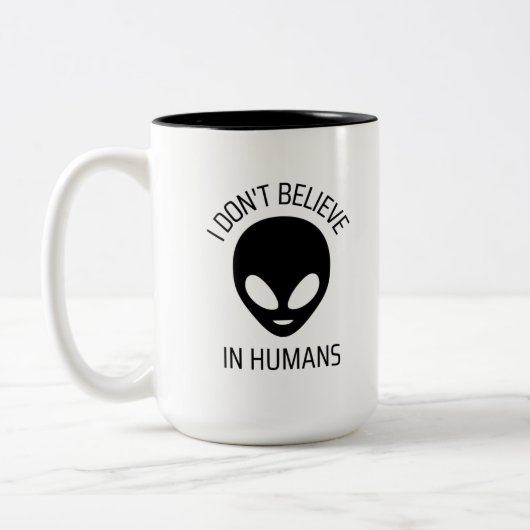 Ich glaube nicht an die Tasse des Humans (Links)