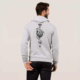 Ich glaube nicht an Glück Bär Rücken Druck  Hoodie