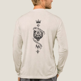 Ich glaube nicht an Glück Bär Rücken Druck  Tri-Blend Shirt