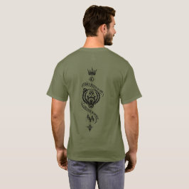 Ich glaube nicht an Glück Bär Rückenprint  T-Shirt
