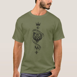 Ich glaube nicht an Glück Bär Trader Symbol Design T-Shirt